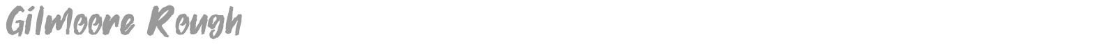 Gilmoore font preview